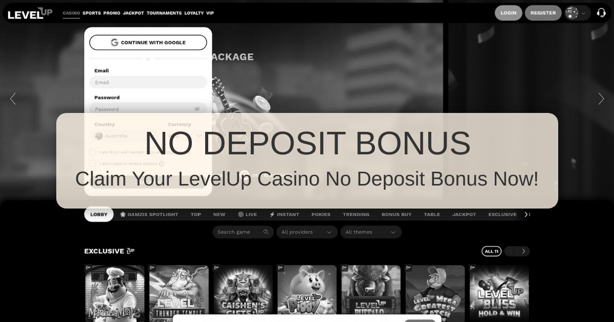 LevelUp Casino Bonus